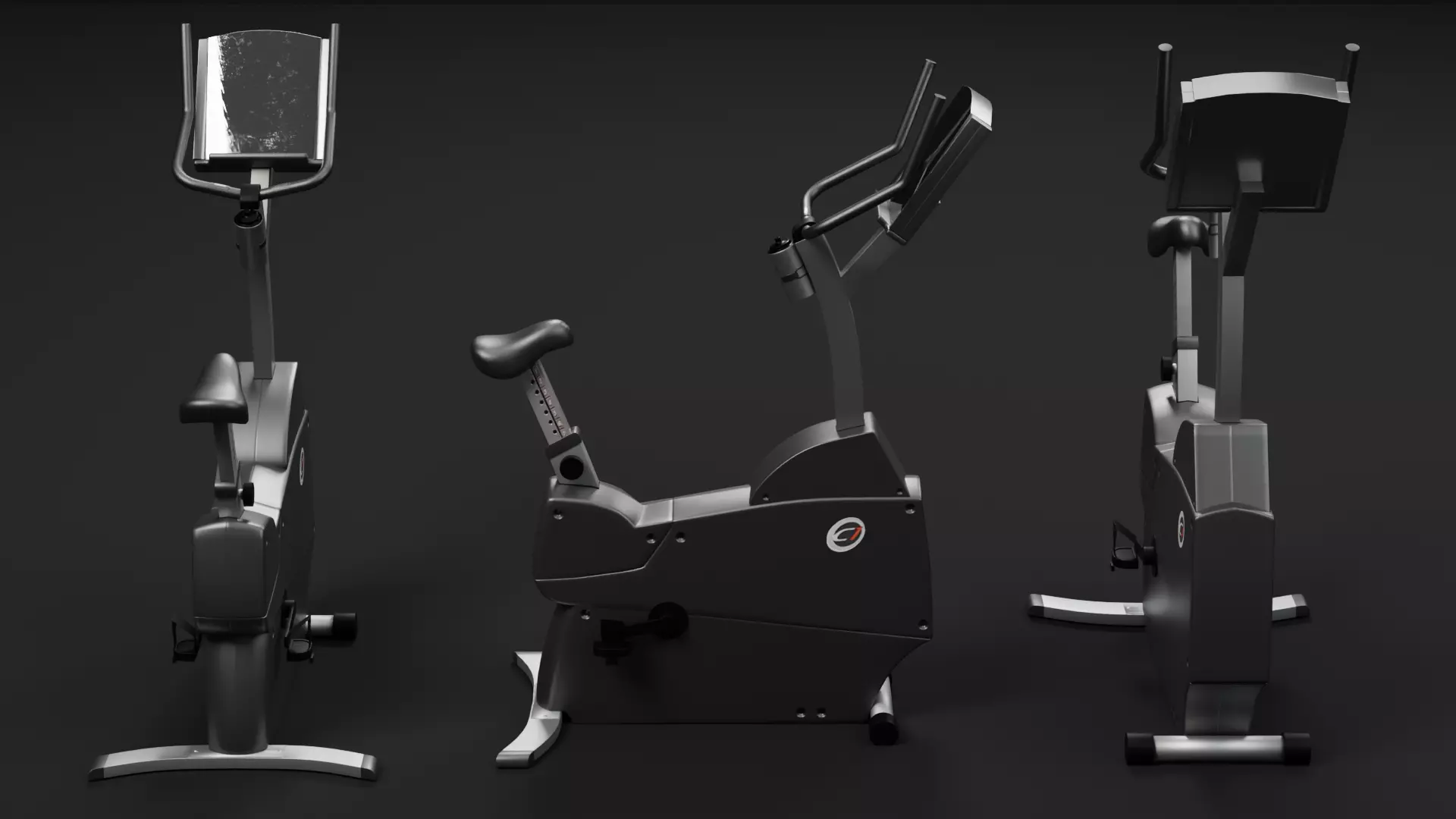 Life Fitness Exercise Bike Low-poly 3D model