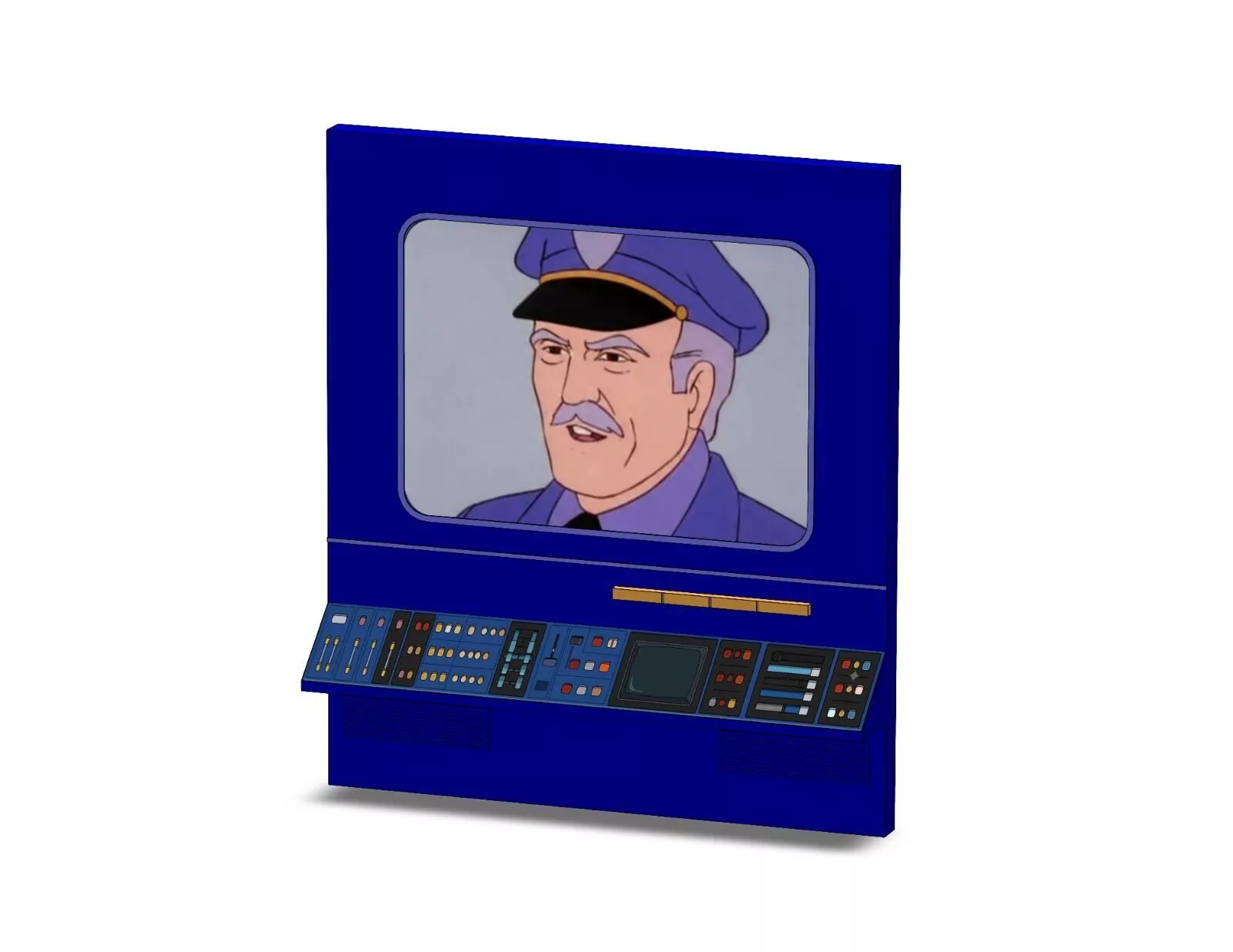 Hall of Justice Trouble Computer Free 3D print model