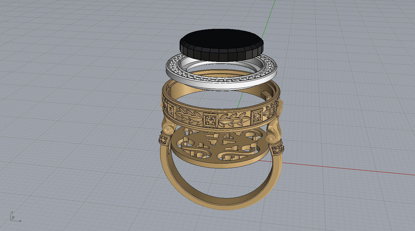 Ring for man Greece  3D print model_2