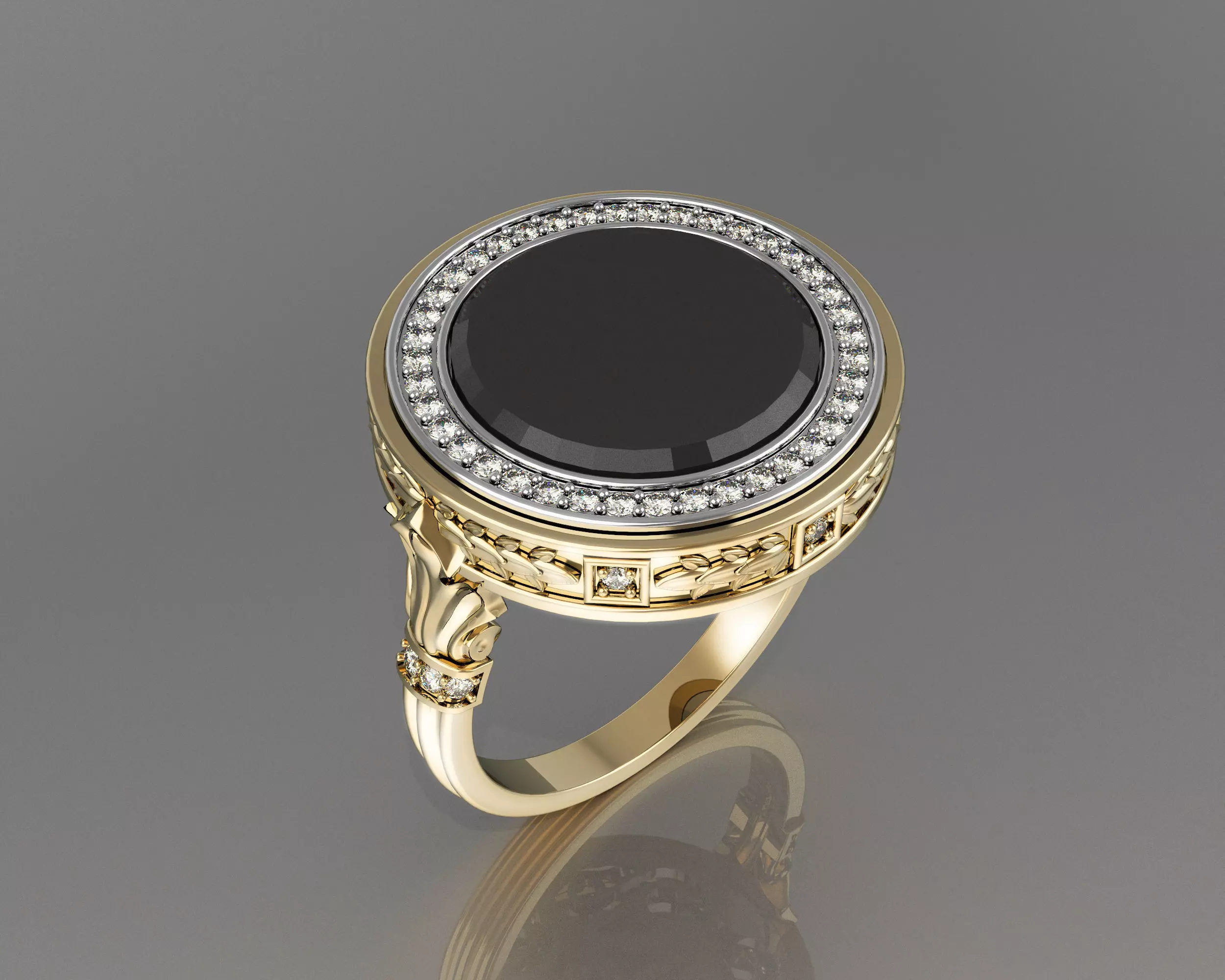 Ring for man Greece  3D print model_0