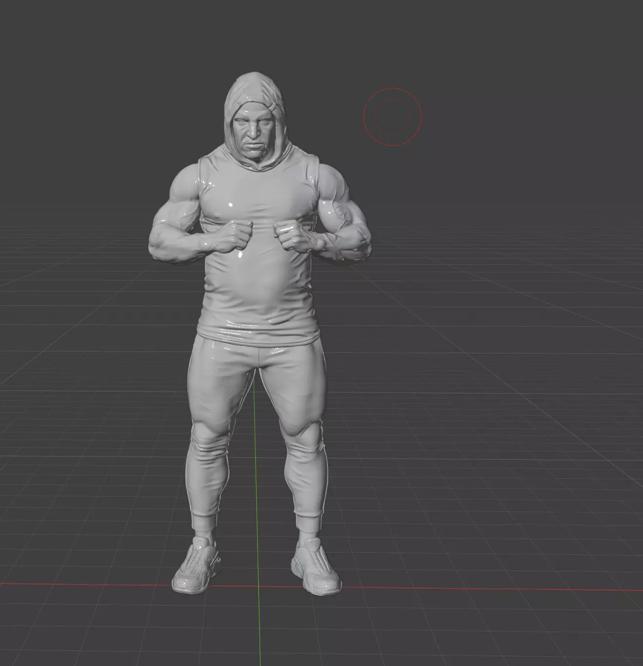Hoodie Muscle Black Man 3D print model