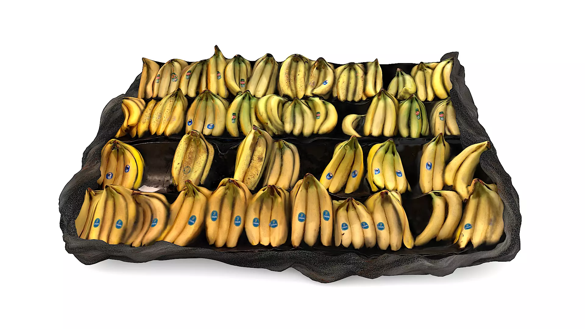 Bananas Low-poly 3D model