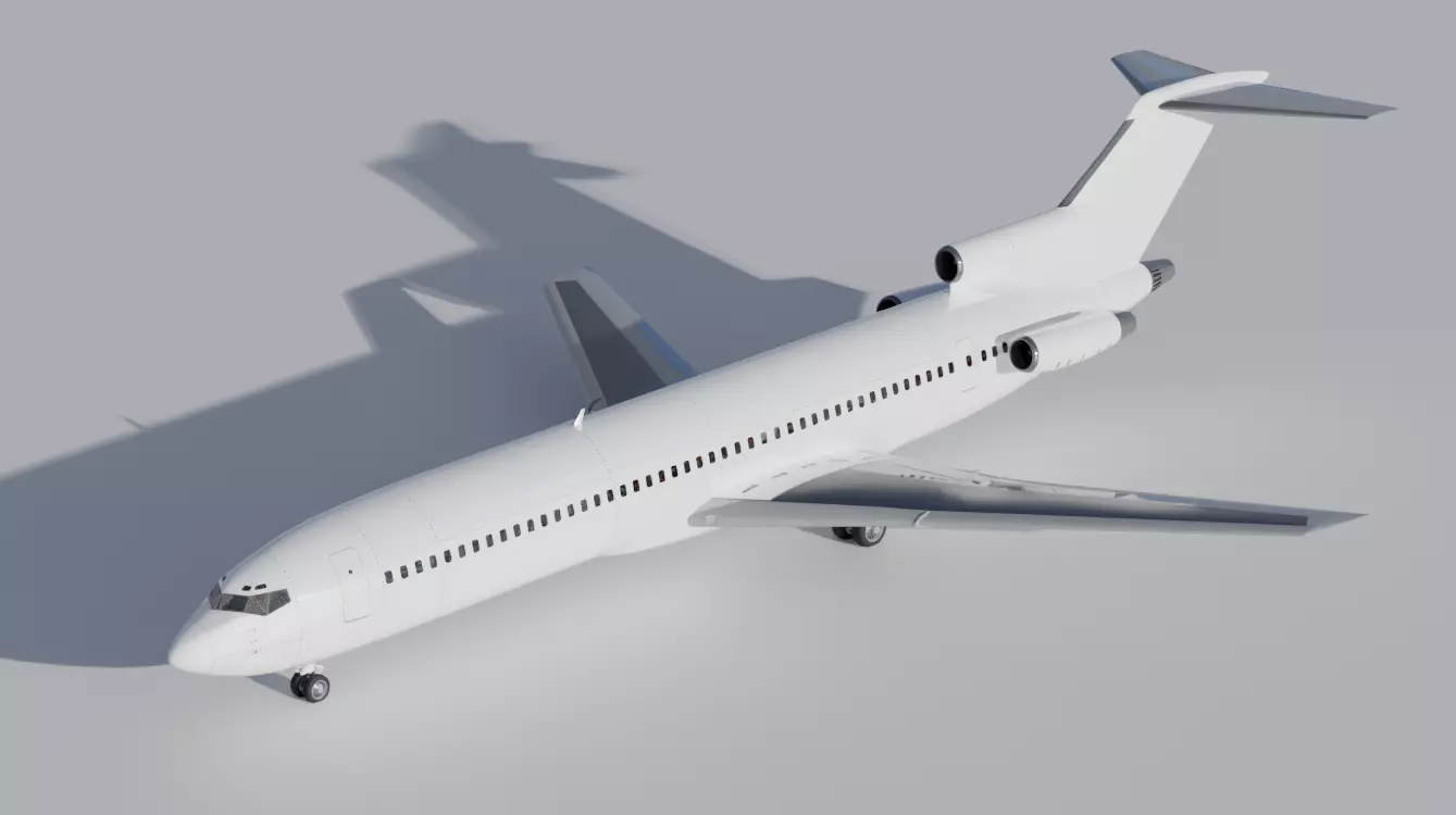 Boeing 727-200 3D model