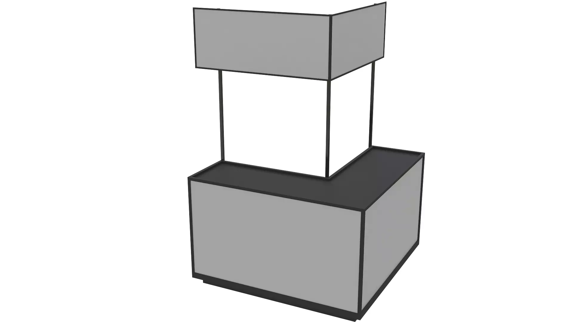 portable advertising stand 3D model