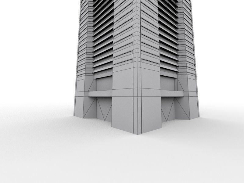 Yokohama Landmark Tower 3D model_1