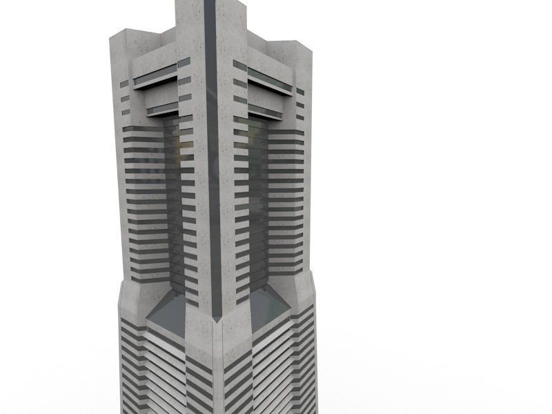 Yokohama Landmark Tower 3D model_7