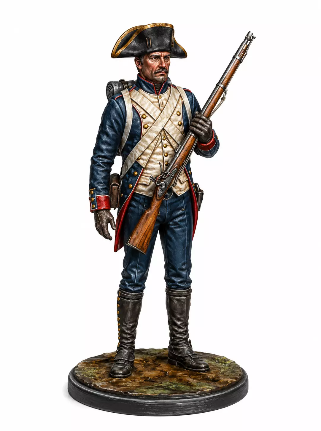 French Line Infantry 1796 High Detail STL for 3D Printing 3D print model