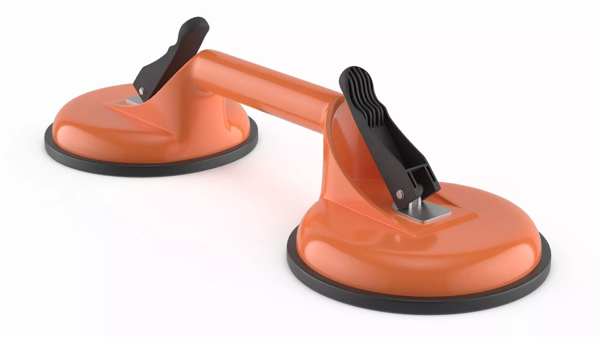 Double Suction Cup Glass Lifter Orange 3D model