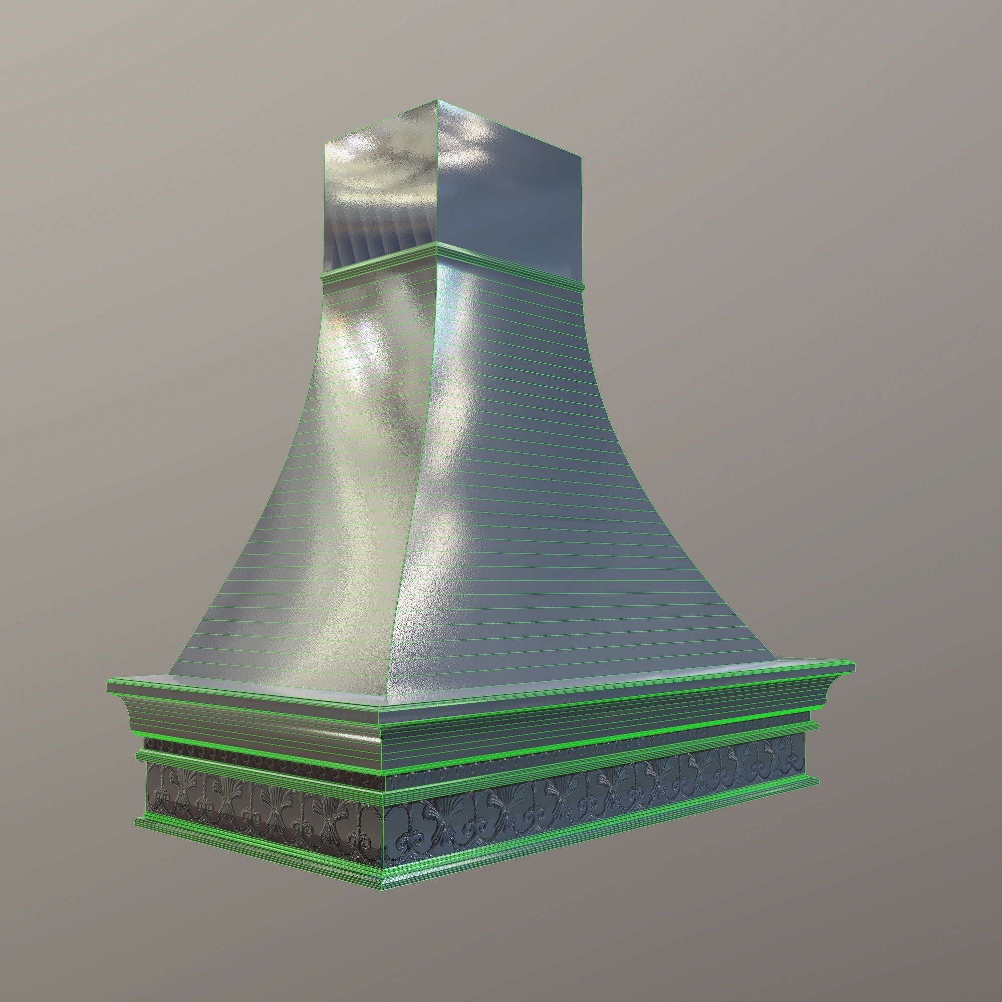 Hood Infinity Low-poly 3D model_5