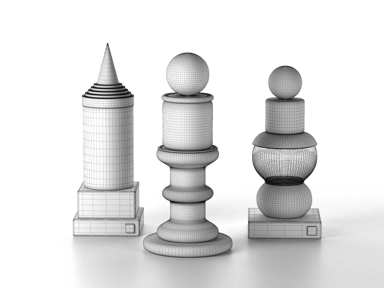 Foret Monolithique Sculpture 3D model_1