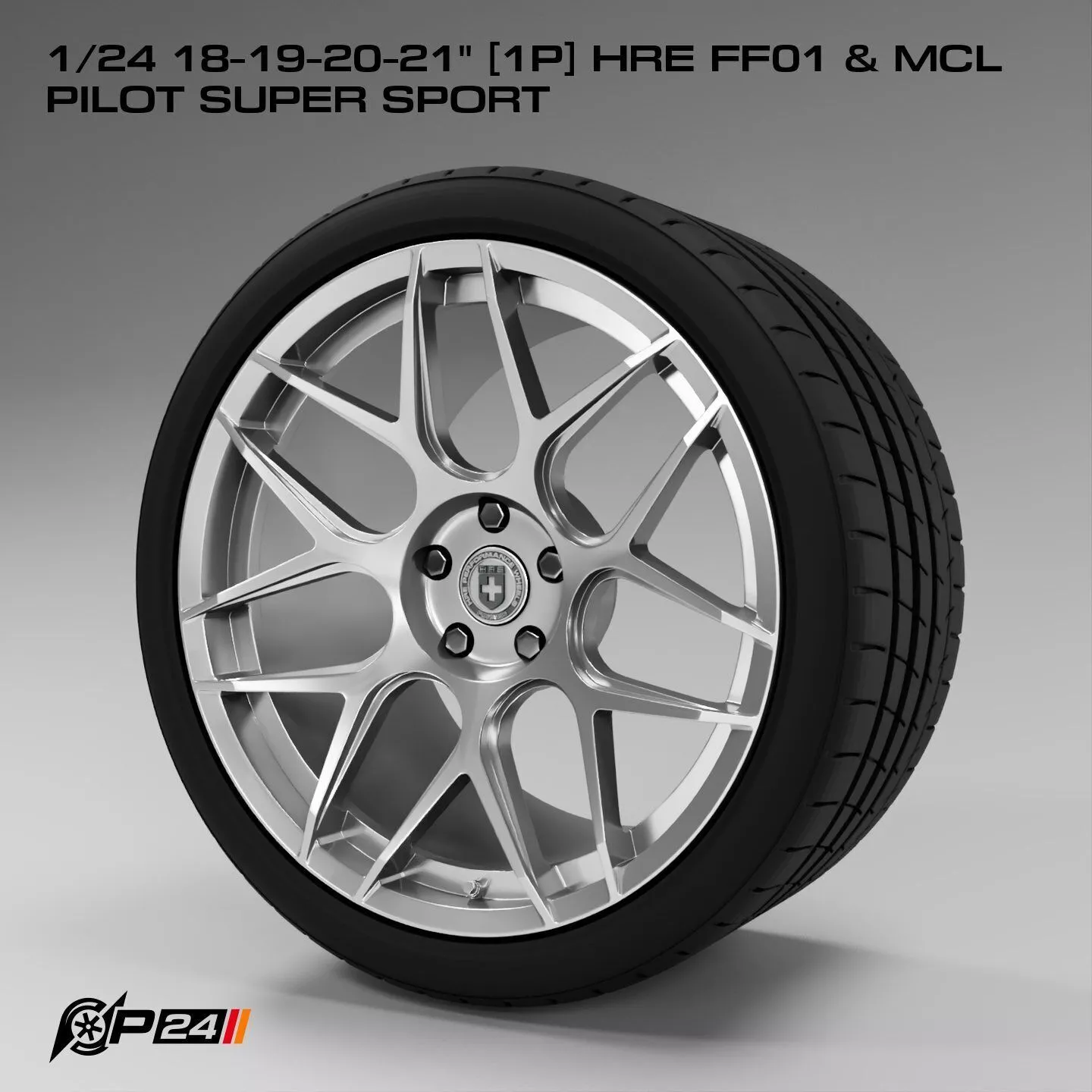 1-24th 18-19-20-21 inches 1P HRE FF01 and MCL Pilot Super Sport 3D print model