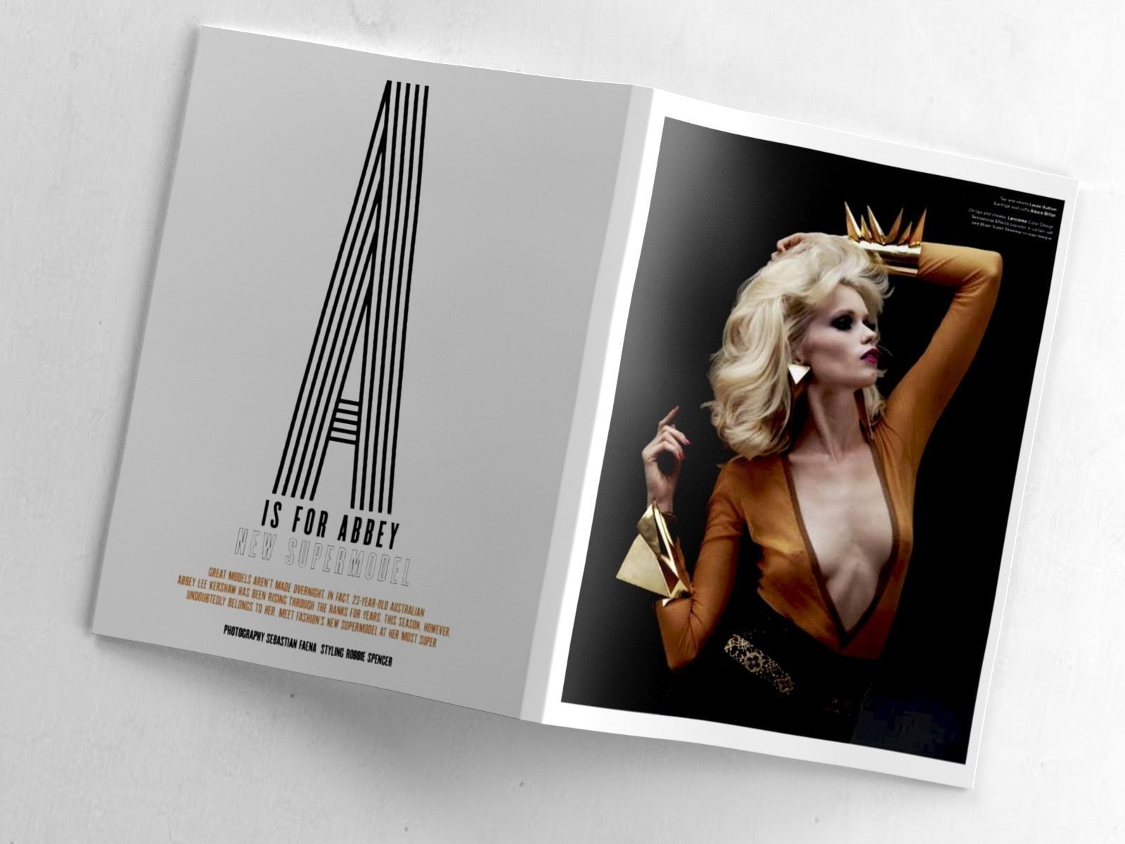 Magazine indesign brochure template 3D model_1