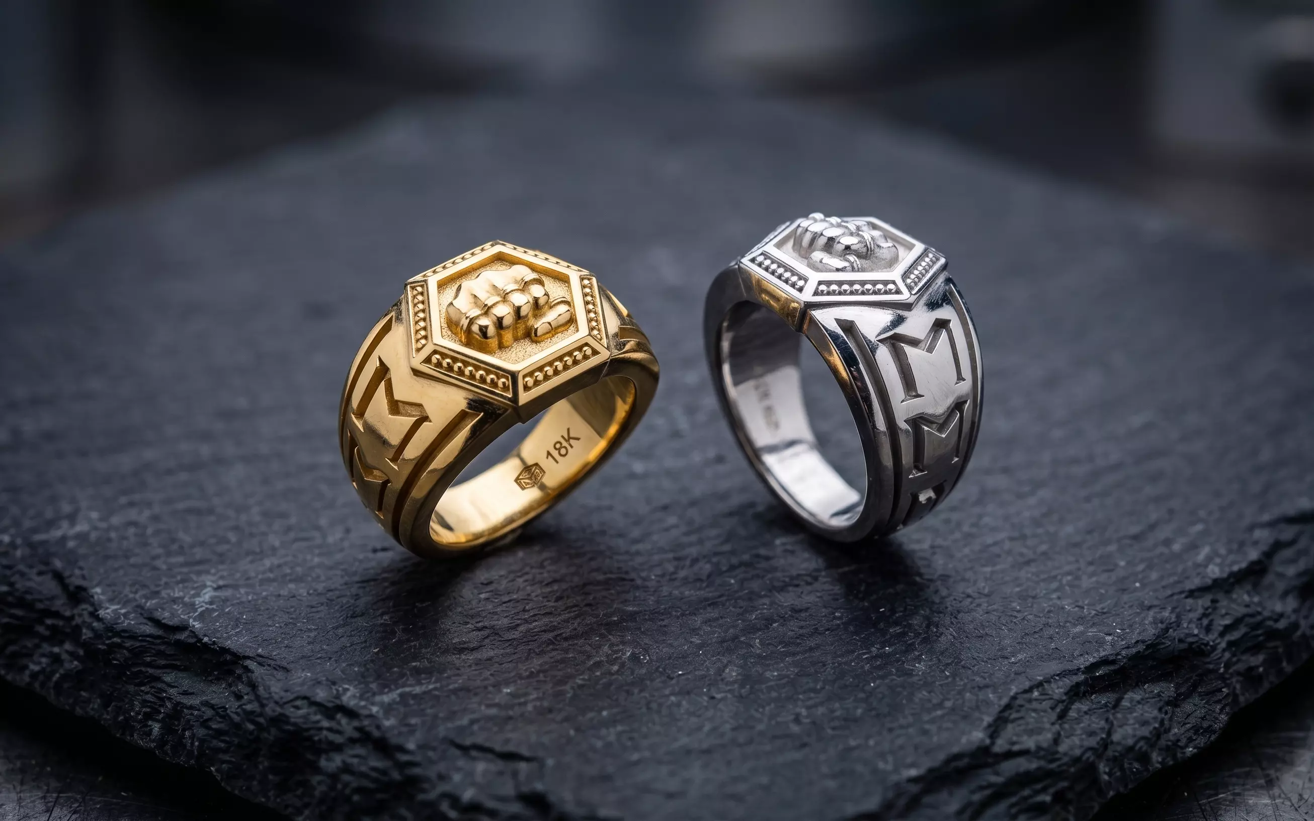 Octagonal MMA Ring - Jewelry 3D- AN 685 3D print model