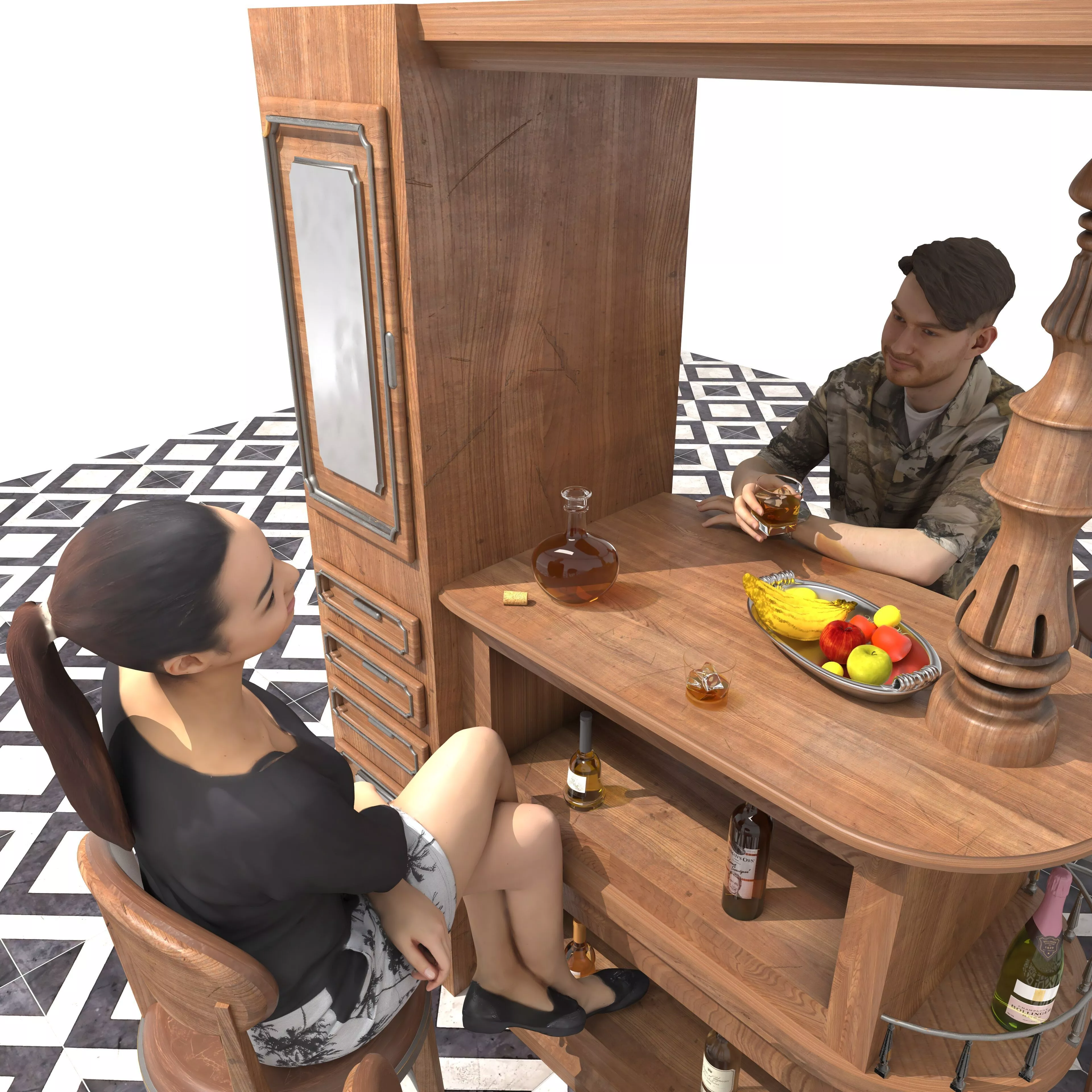 Happy Friendship 3D model