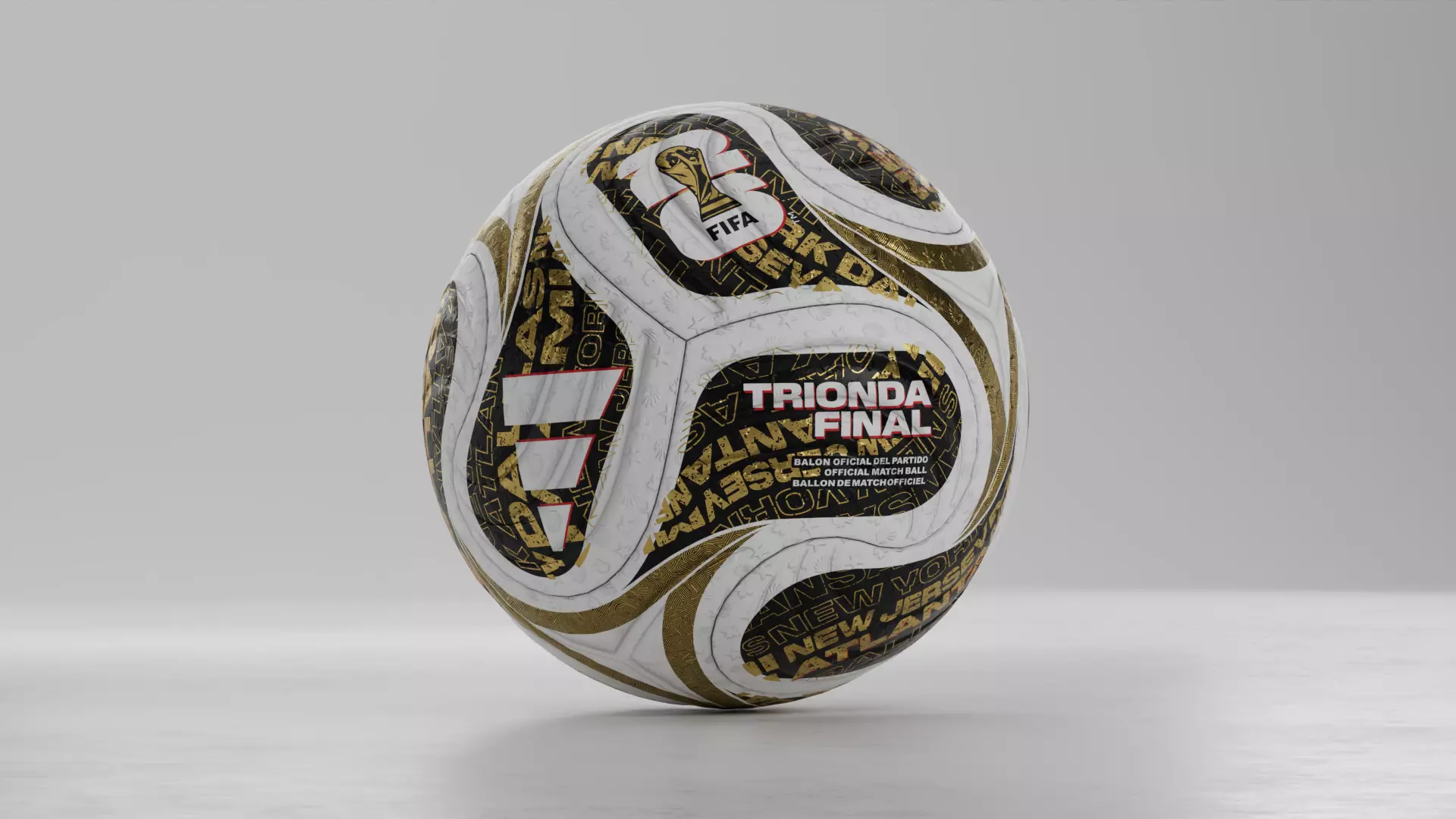 Trionda Final FIFA World Cup 2026 Football Ball 3D model