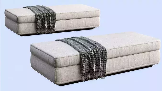Modern Upholstered Sofa Premium 3D Models and Materials 3D model 2