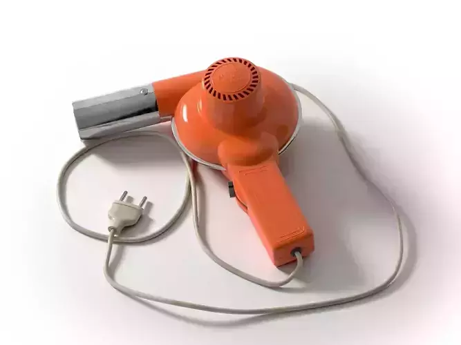 Italian Hair Dryer Vintage Orange