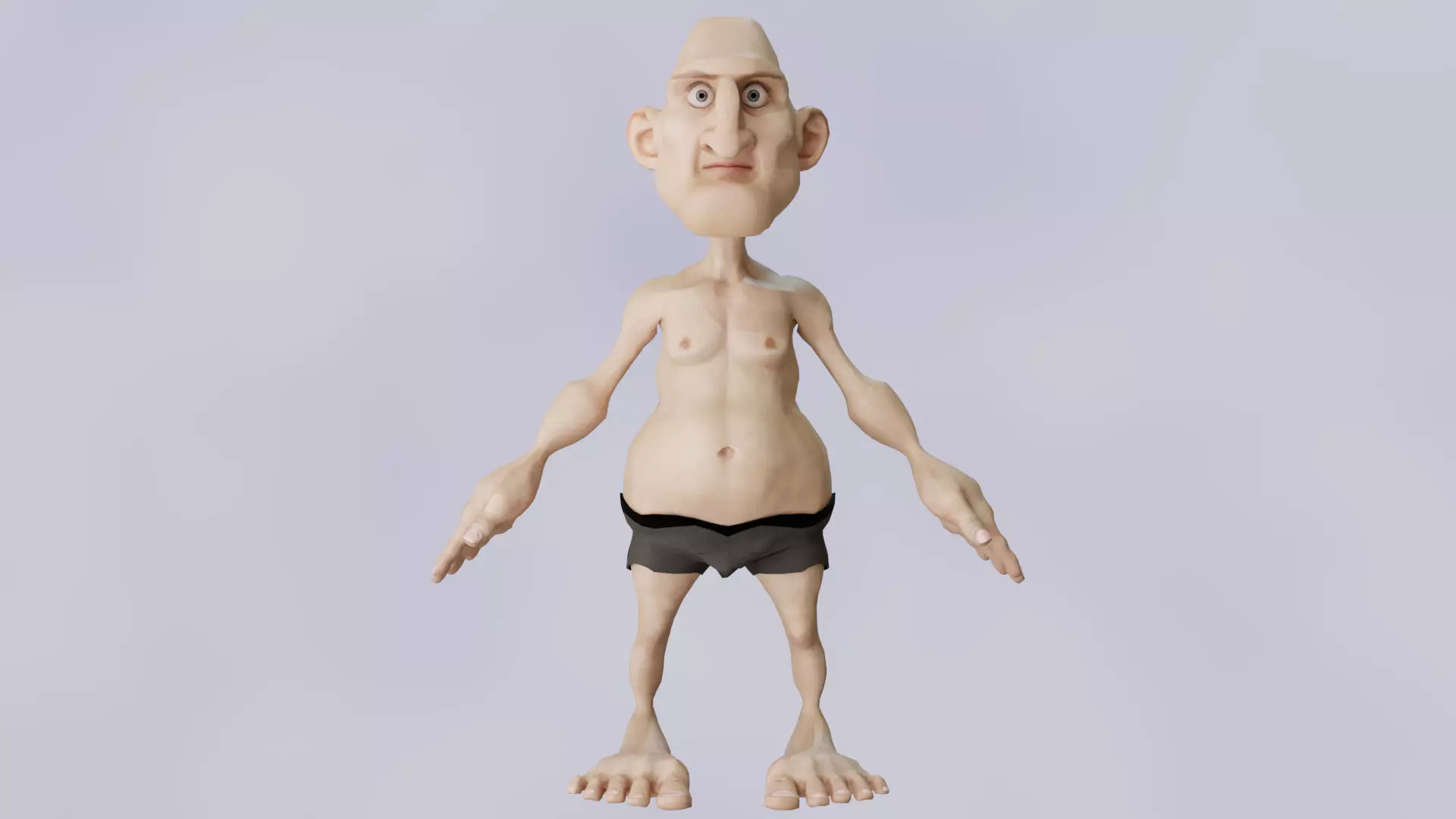 Cartoon Male Character - Rigged Low-poly 3D model