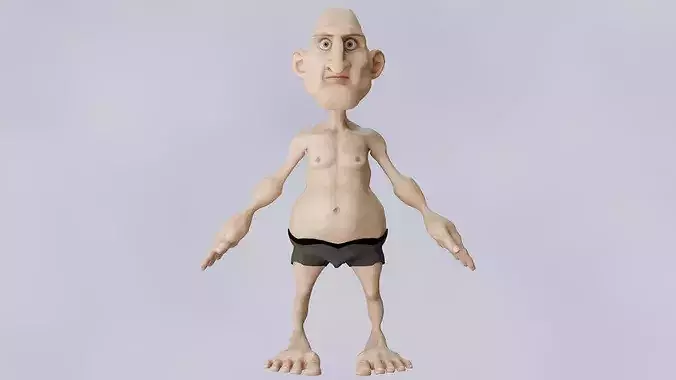 Cartoon Male Character - Rigged