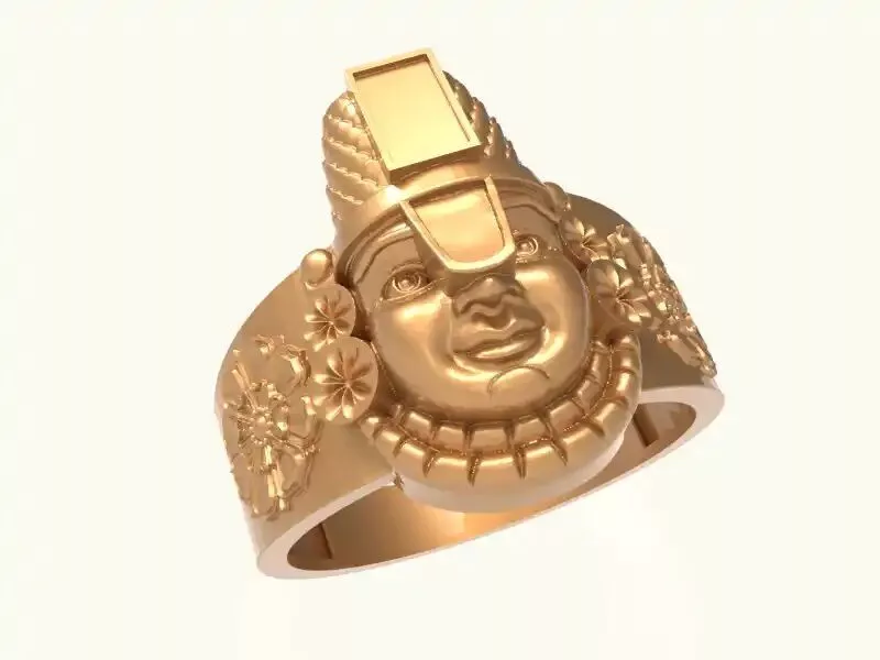 Tirupati Balaji ring file-2 3D print model