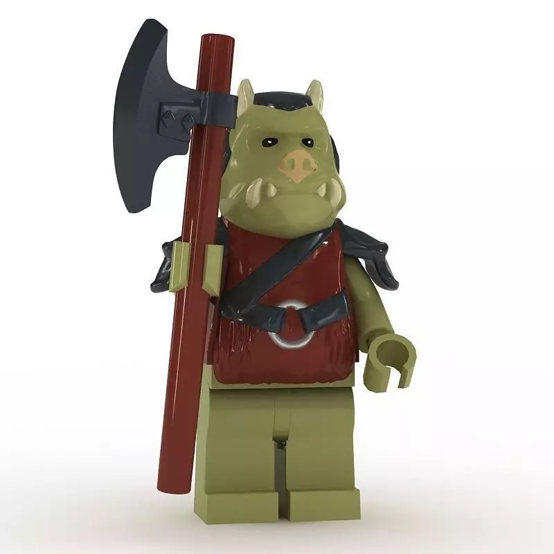 LEGO Minfigure Gamorrean Guard 3D model_0