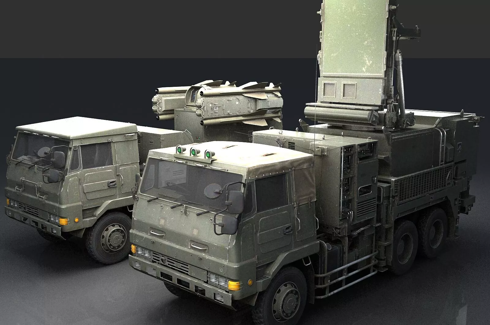 Japanese Type 81 Air Defense Missile Supporting Radar 3D model