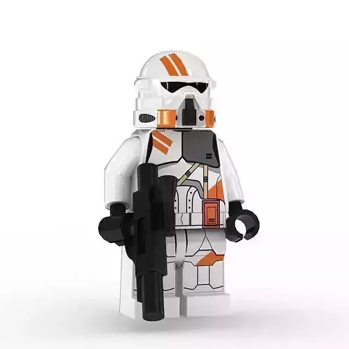 LEGO Minfigure Clone Trooper Airborne 3D model