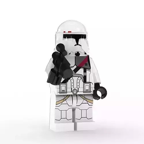 LEGO Minfigure Clone Trooper Bacara 3D model