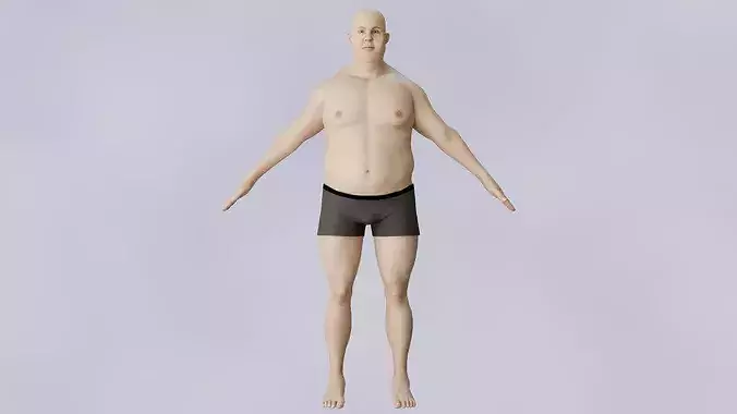 Heavy Male Body - Rigged