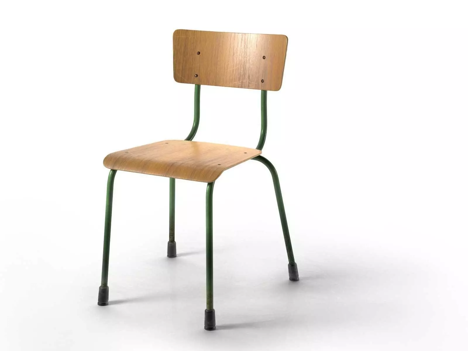 School Chair 3D model_0