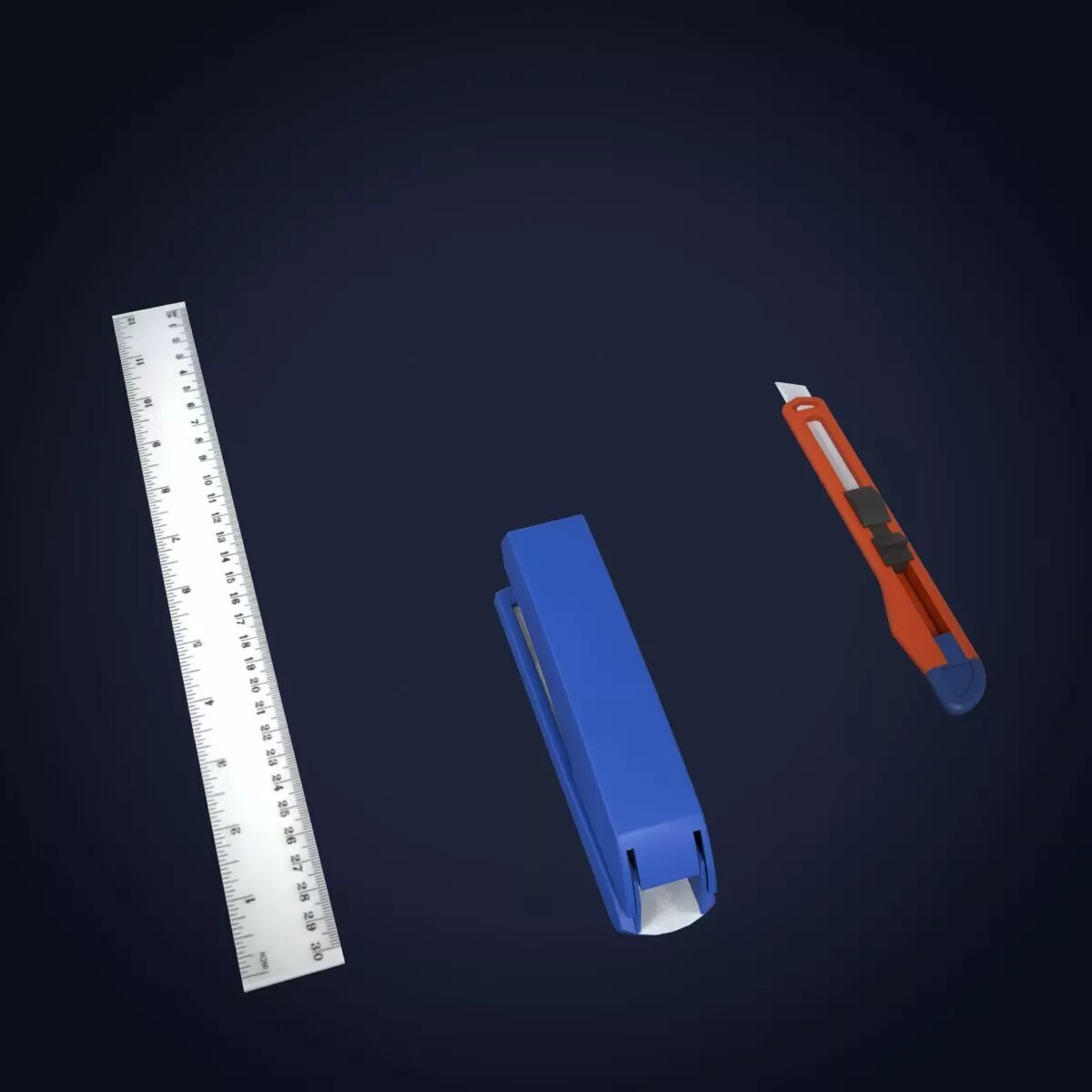Office Stationery Essentials Collection 3D Printable Model 3D print model