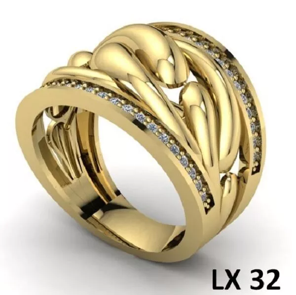 Luxury Statement Ring 3D print model
