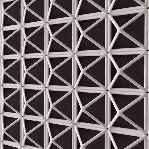 3D WALL close up of geometric pattern 3D print model