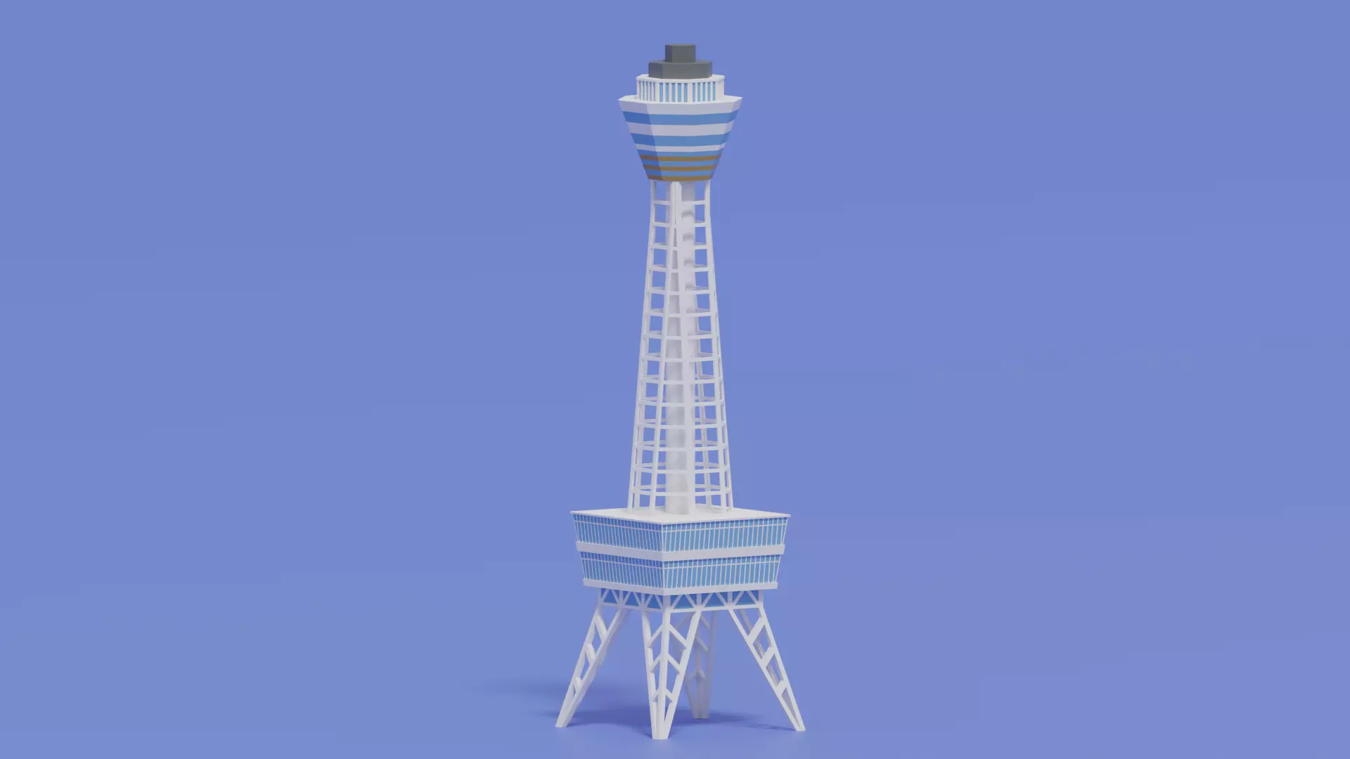 Osaka Tsutenkaku Tower Japan 3D model