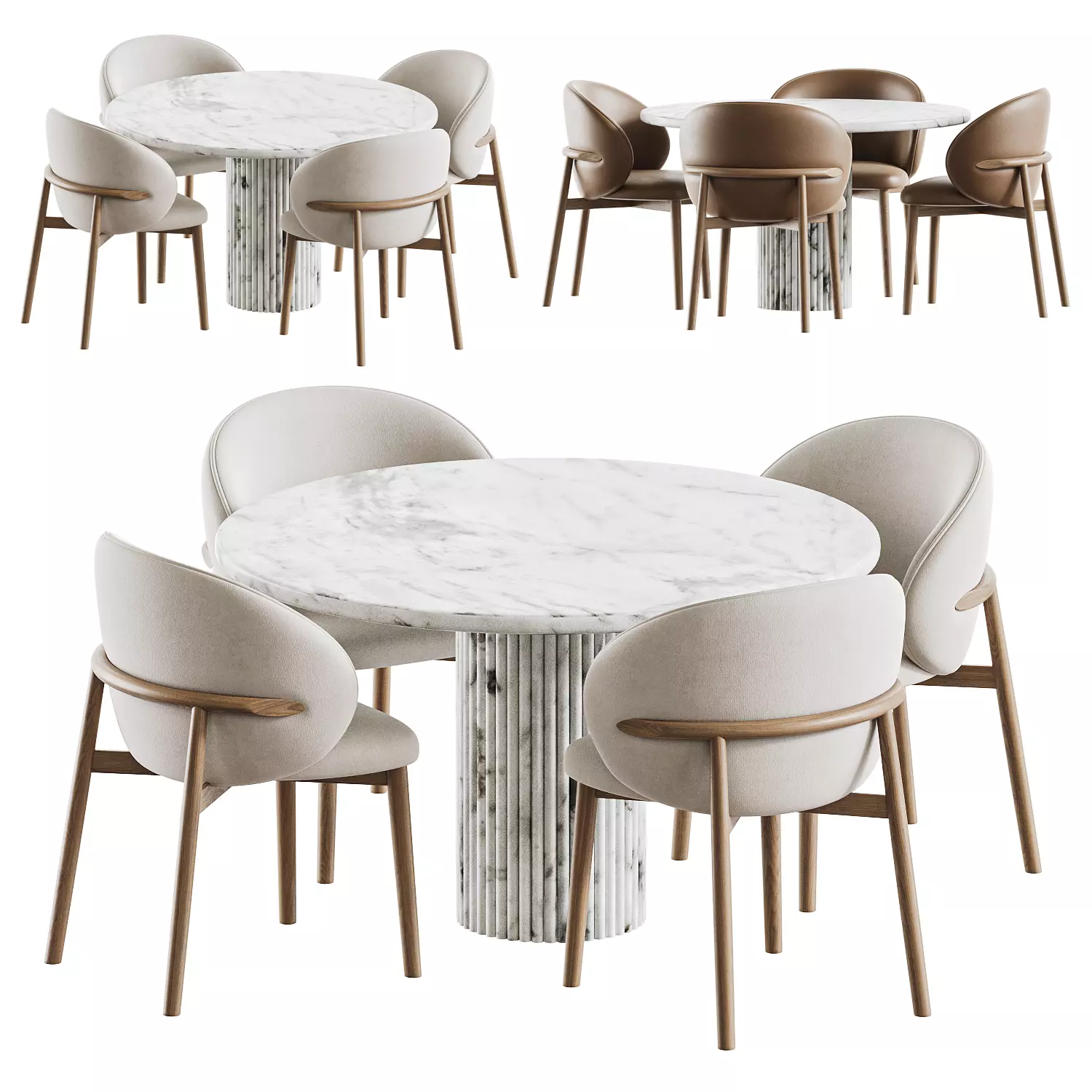 Dining Set 6 3D model