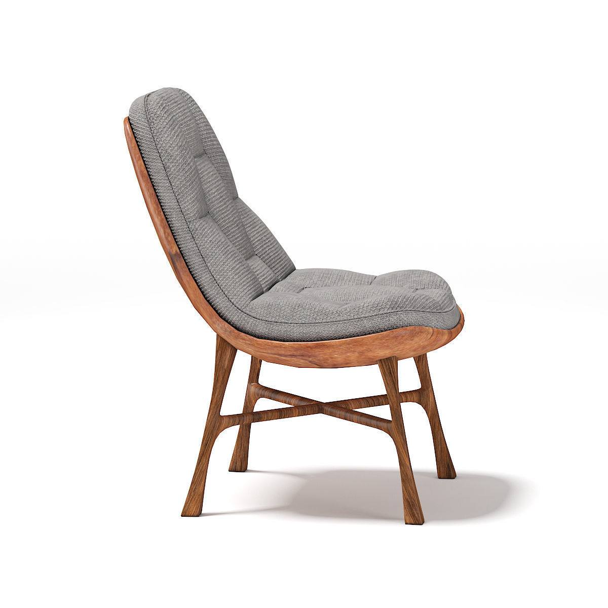 Wooden Chair 3D model_2