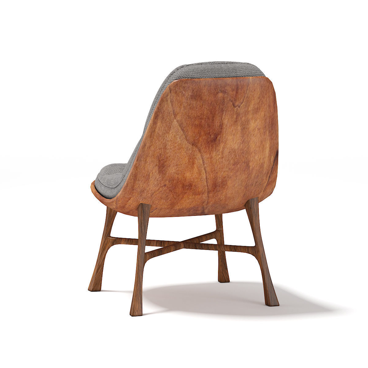 Wooden Chair 3D model_4