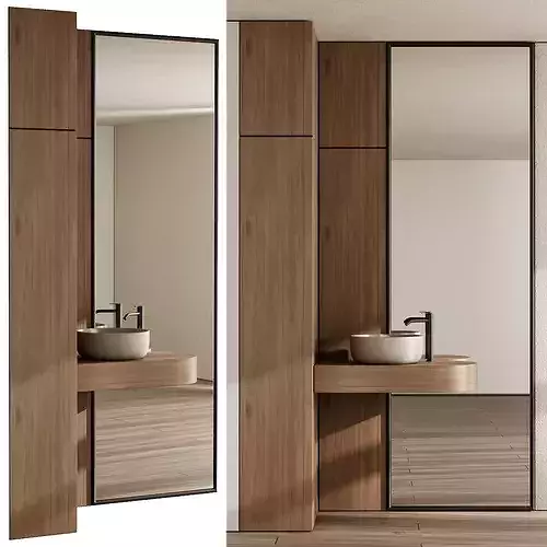 Bathroom furniture by Fauset Bathroom 228 corona  Low-poly 3D model 2