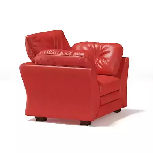 Red Leather Armchair
