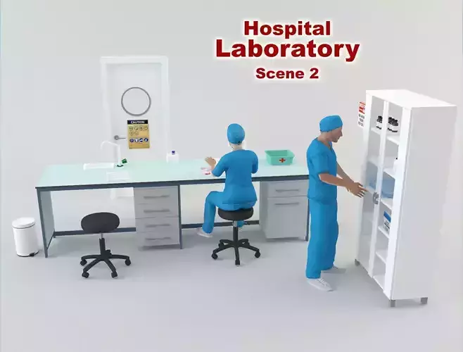 Hospital Laboratory - Scene 2 3D model