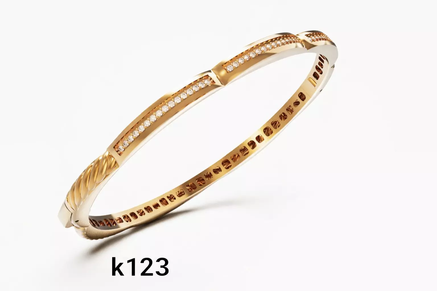 Luxurious and beautiful bracelet 3D print model