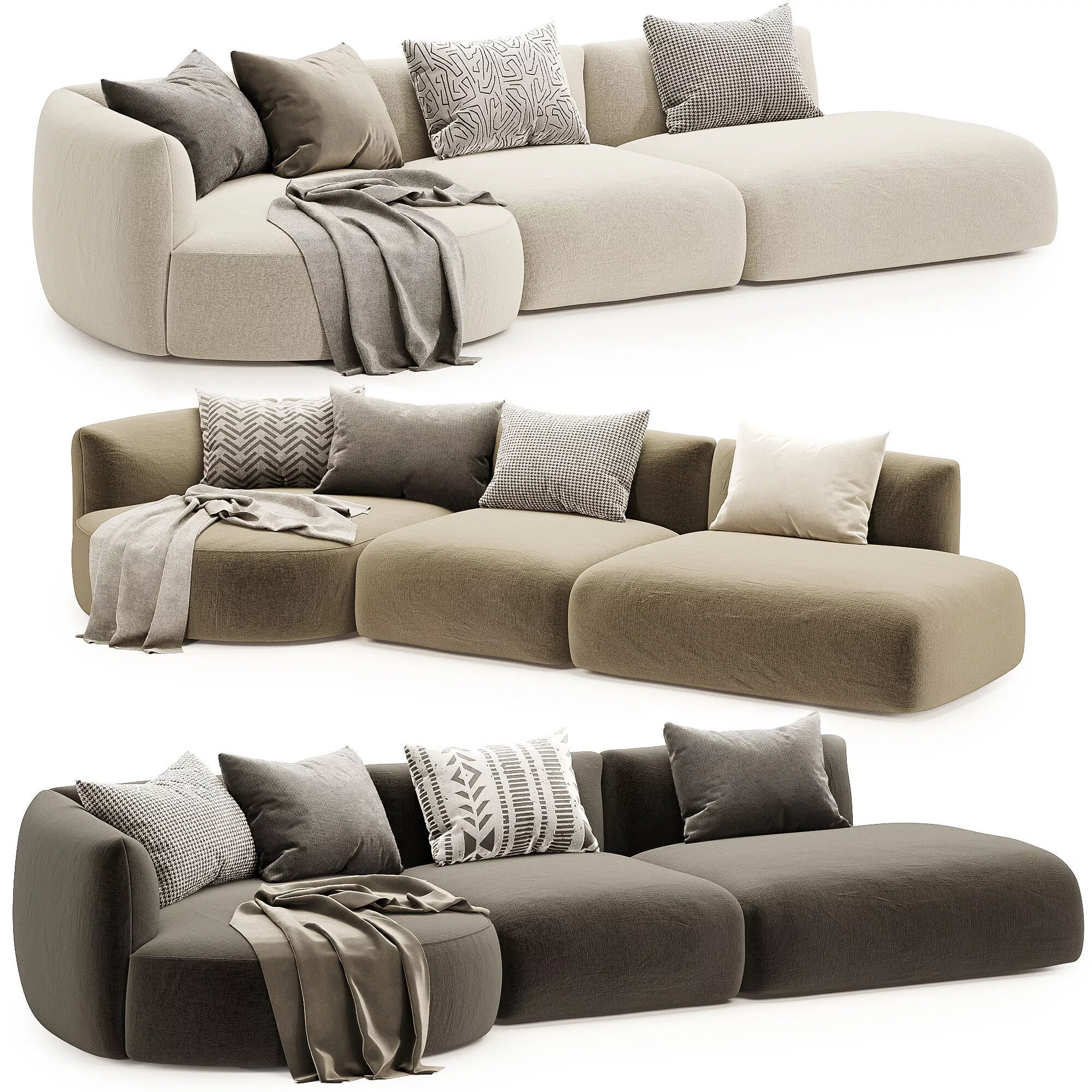 slipper sofa 3D model