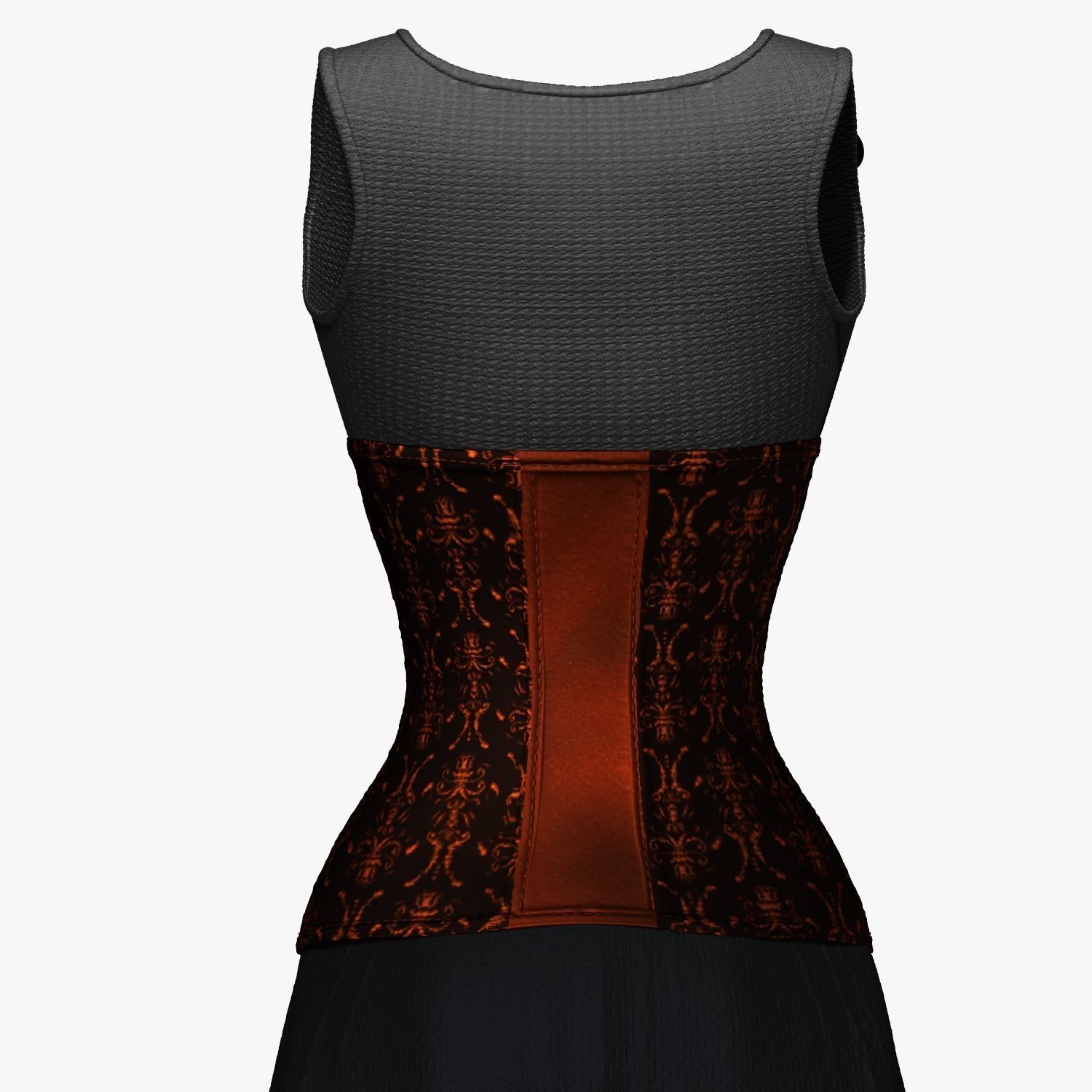 Steampunk Female 3D model_7