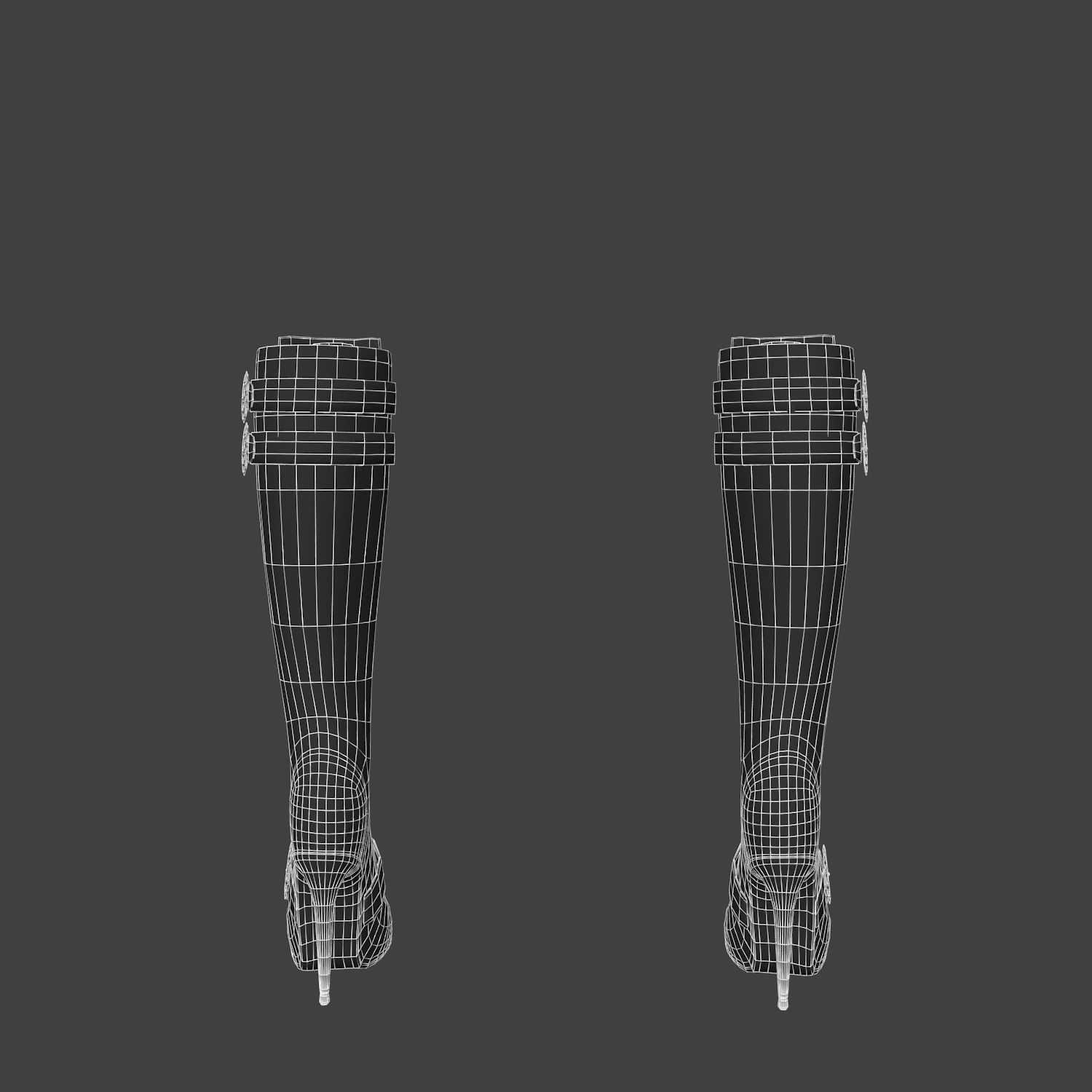 Steampunk Female 3D model_17