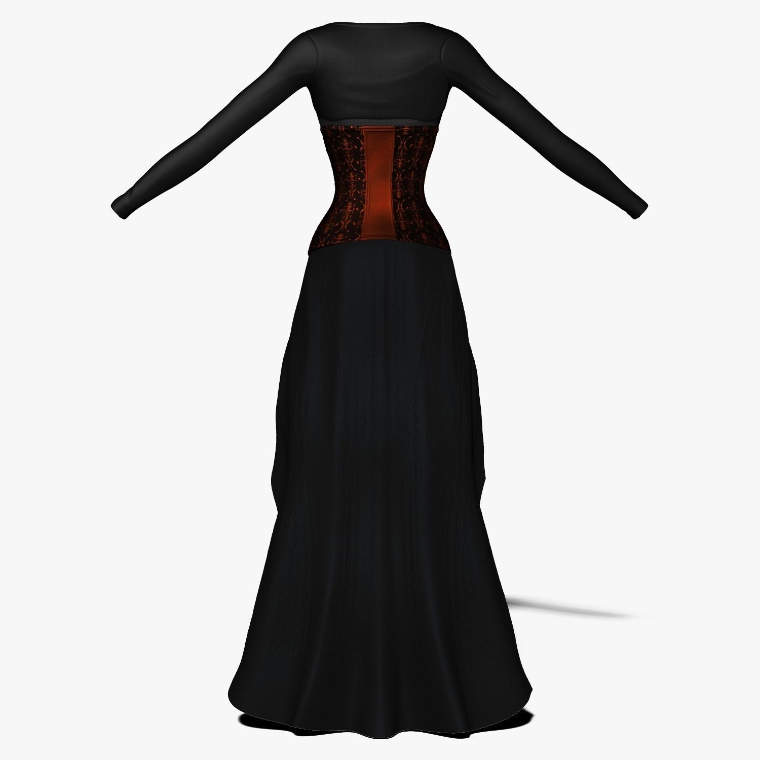 Steampunk Female 3D model_2