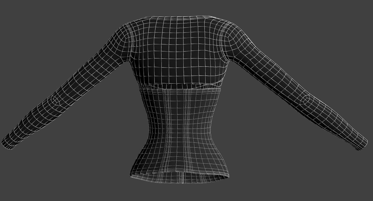 Steampunk Female 3D model_20