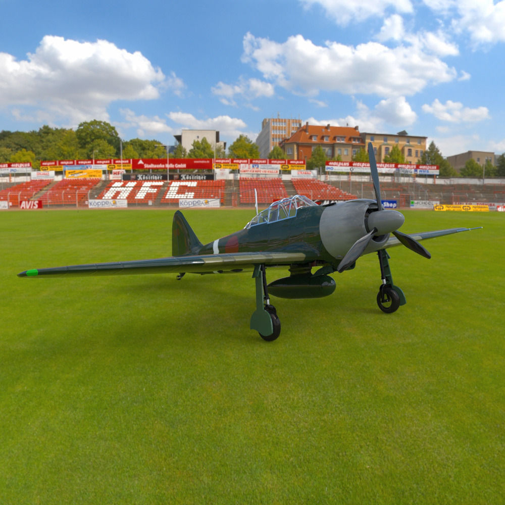 Japanese Zero 3D model_2