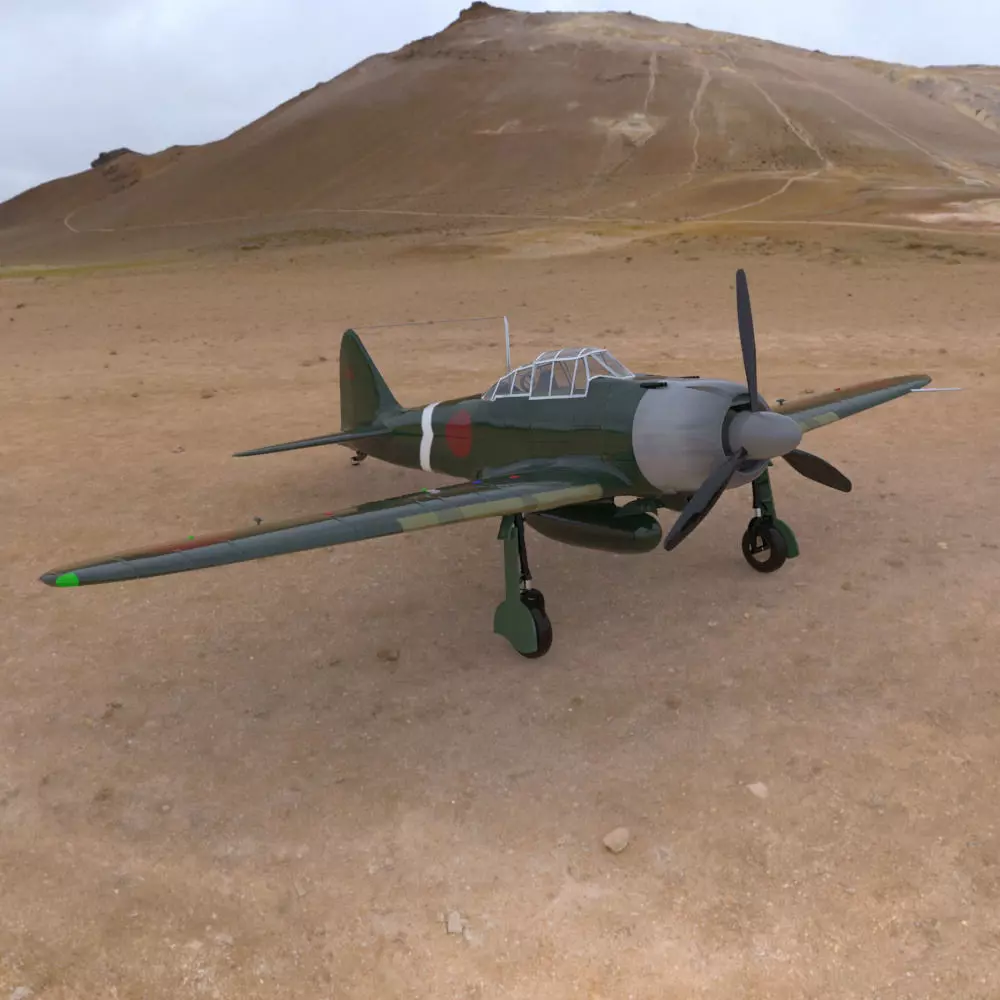 Japanese Zero 3D model_0