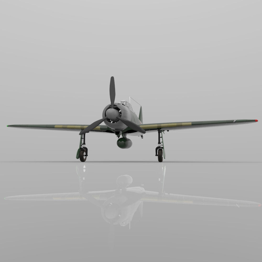 Japanese Zero 3D model_4