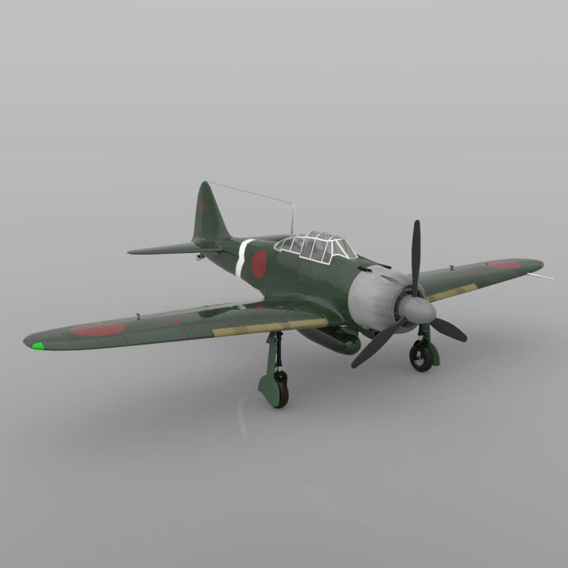 Japanese Zero 3D model_3